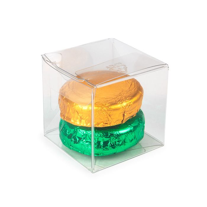 rPET Crystal Clear Pop & Lock Box 51x51x51 mm - 25 pieces