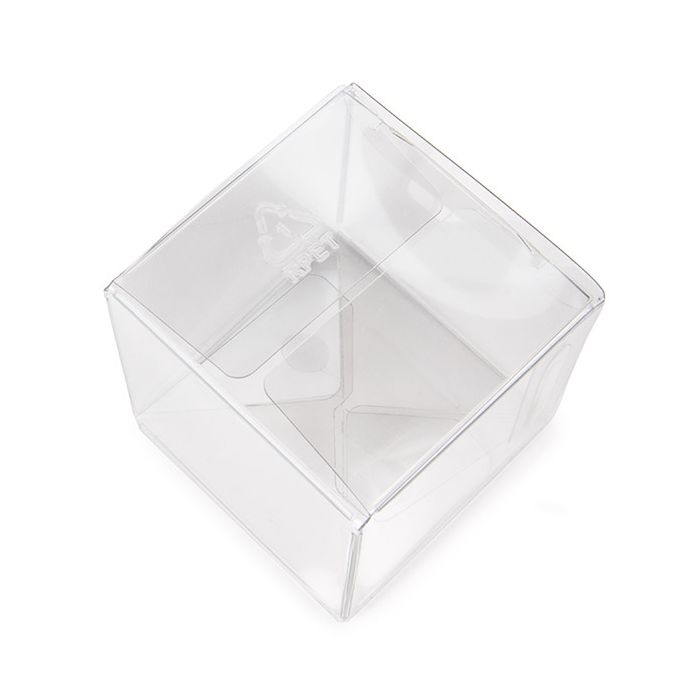 rPET Crystal Clear Pop & Lock Box 51x51x51 mm - 25 pieces