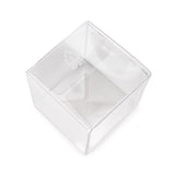 rPET Crystal Clear Pop & Lock Box 51x51x51 mm - 25 pieces