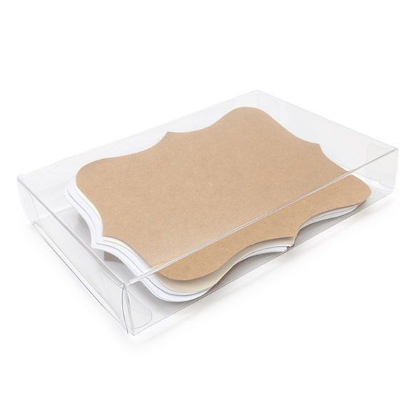 rPET Crystal Clear Box 10,5x2,5x15,6cm - 25 pcs