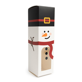 Snowman Paper Box with Window 5,7x5,7x20,3cm - 25 pcs