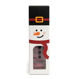 Snowman Paper Box with Window 5,7x5,7x20,3cm - 25 pcs
