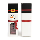 Snowman Paper Box with Window 5,7x5,7x20,3cm - 25 pcs