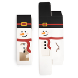 Snowman Paper Box with Window 5,7x5,7x20,3cm - 25 pcs