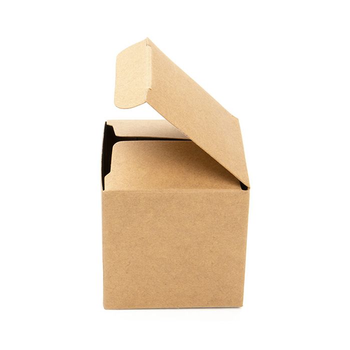 Kraft Pop & Lock Box 50x50x50mm - 25 pcs