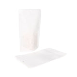 Stand Up Pouch Kraft White Eco-fiendly 171x89x286 mm - 100 pcs