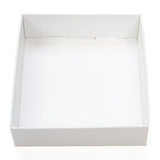 White Kraft Gift Boxes Bottom 10.5x2.5x10.8cm - 25 pcs