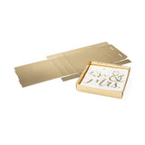 Paper Box Bottom Shimmer Gold 130x25x133mm - 25 pcs