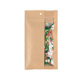 Grip Seal Bags Kraft With Vertical Window 102 x165 mm - 100 pieces