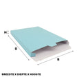 Shipping boxes 240x350x29mm Light blue 