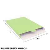 Shipping boxes 160x250x29mm Light Green 