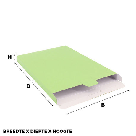 Shipping boxes 160x250x29mm Light Green 