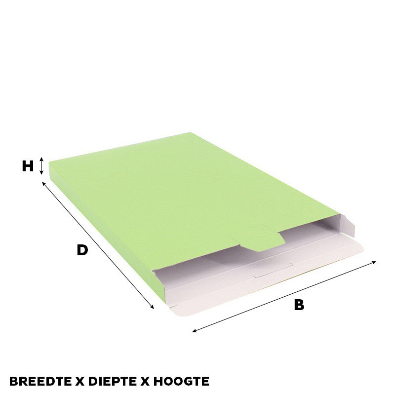 Shipping boxes 305x420x90mm Light green 