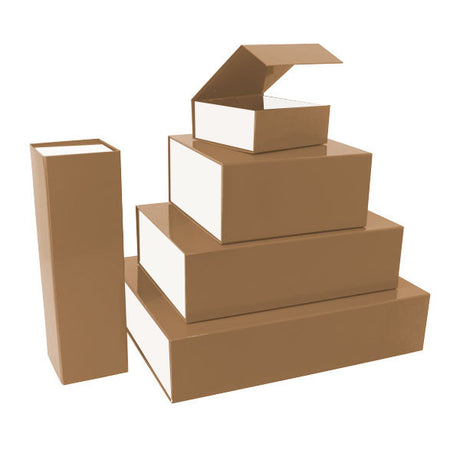 Magnet boxes 425x333x97mm Brown/White 