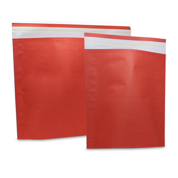 Paper Mailing Bags 30x36+8cm Red - 250 pcs