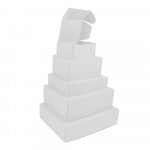 Shipping cartons 460x345x110mm White -25 pcs