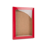 Kraft Gift Boxes with Window Red 137x15x187mm 