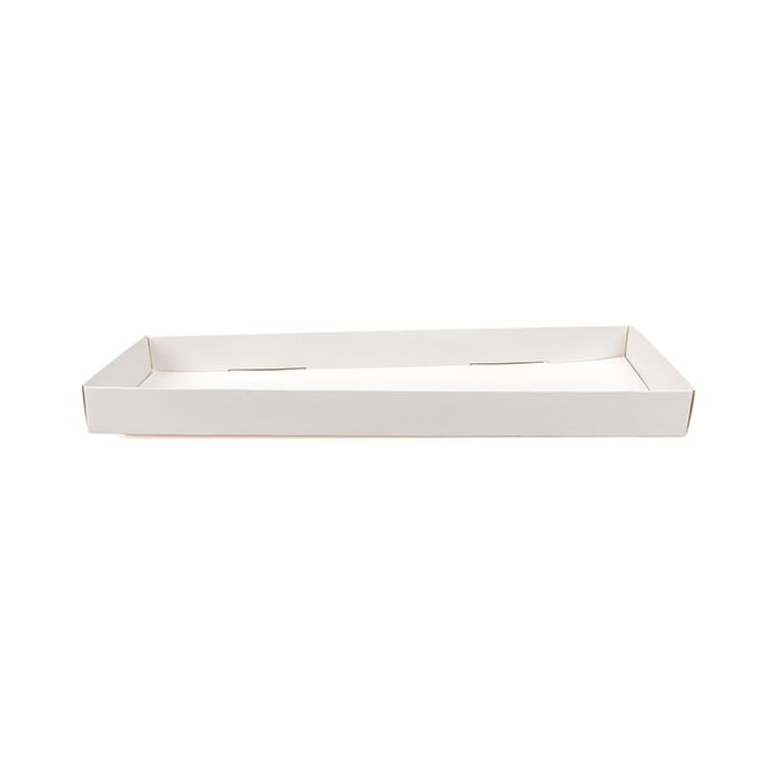 Kraft Box Bottom White 108x25x305 mm - 25 pieces