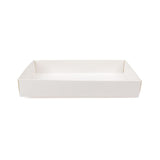 Kraft Box Bottom White 152x38x241 mm - 25 pieces