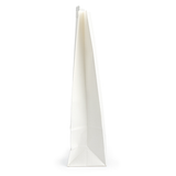 White Kraft Tin Tie Bag w/ Window 15,2x7x26,7cm - 100 pcs