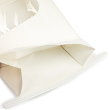 White Kraft Tin Tie Bag w/ Window 15,2x7x26,7cm - 100 pcs