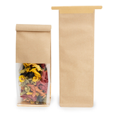 Kraft Box Bottom Tin Tie Gusset Bag  8,9x6,4x25,4cm - 100 pcs
