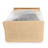 Kraft Box Bottom Tin Tie Gusset Bag 10,2x6,4x20,3cm - 100 pcs