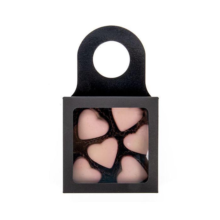 Black Kraft box with window 90x30x90mm 