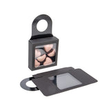 Black Kraft box with window 90x30x90mm - 25 pcs