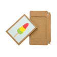 Kraft Boxes White cut out window 137x22x187mm 