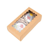 Kraft Boxes With Scalloped window 106x30x56 mm 