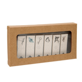 Kraft Gift Boxes with Window 70x14x138mm - 25 pieces