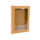 Kraft Gift Boxes with Window 125x15x168mm 