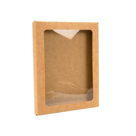 Kraft Gift Boxes with Window 115x15x15mm 