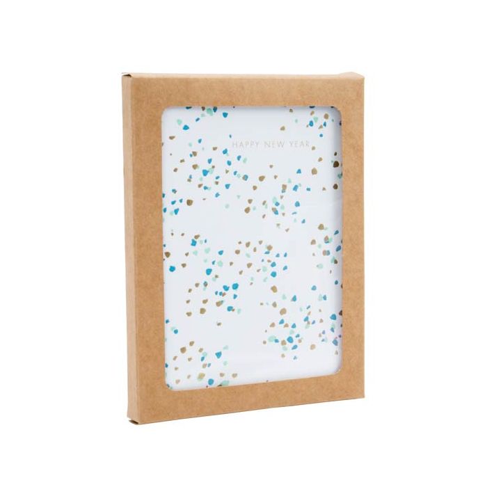 Kraft Gift Boxes with Window 115x13x150mm - 25 pieces