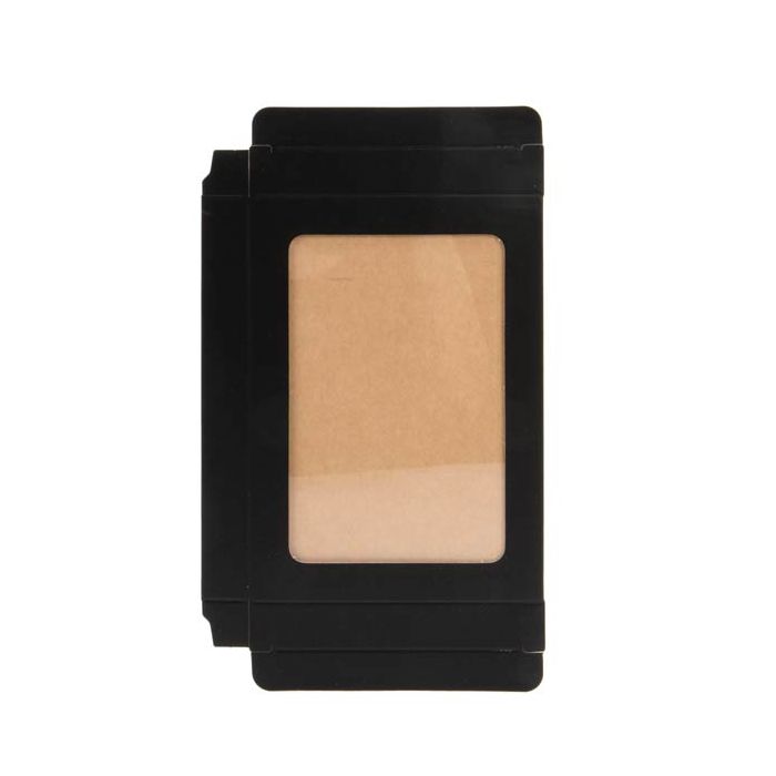 Kraft Gift Boxes Matt Black 137x15x187mm with Window - 25 pieces