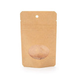 Stand Up Pouches Kraft with oval Window 8x5x13cm | 28 grams - 100 pcs