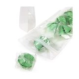 Eco Friendly Stand Up Pouches Rice Paper Transparent/White 149x89x232mm - 100 pcs