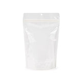 Eco Friendly Stand Up Pouches Rice Paper Transparent/White 149x89x232mm - 100 pcs