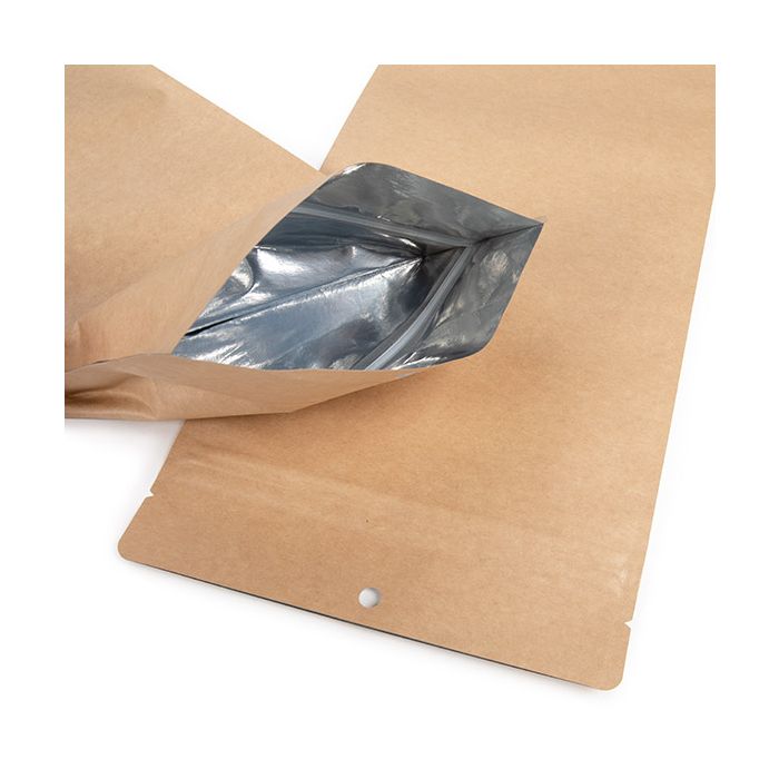 Stand Up Pouches Kraft 14x6x38,1 cm - 100 pieces