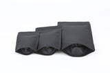 Eco Stand Up Pouches Black Kraft 130x80x205mm - 100 pcs