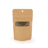 Stand Up Pouches Kraft 80x50x130 mm | 28 grams with hang hole - 100 pieces