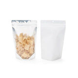 Stand Up Pouches Transparent/White 170x90x285 mm | 340 grams with hang hole - 100 pieces