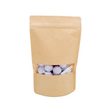 Stand Up Pouches Kraft 150x90x230mm with Window - 100 pieces