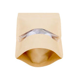 Stand Up Pouches Kraft 150x90x230mm with Window - 100 pieces