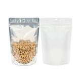 White Backed Stand Up Zipper Pouch 150x90x230 mm with Hang Hole - 100 Pieces