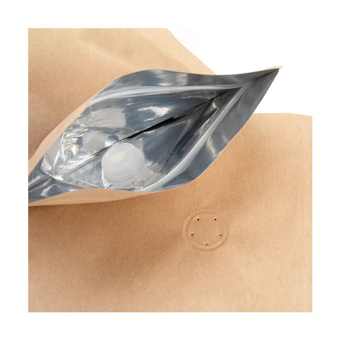 Stand Up Pouches Kraft 130x79x206mm | 113 grams | w/Valve - 100 pcs