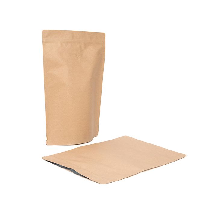 Stand Up Pouches Kraft 229x121x343mm | 450 grams | w/Valve - 100 pcs