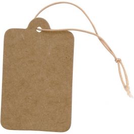 Gift tags with String 25x40 mm - 100 pcs