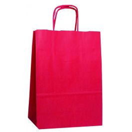 Paper Carry Bags Red 180+80x240mm - 50 pcs